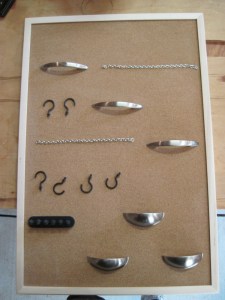 Laying out where the hardware will go.